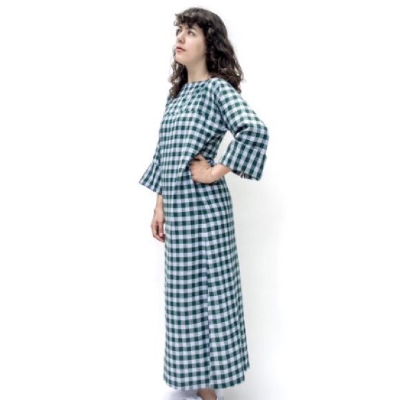 GORDON Dress long in Green - Picture 2 of 4